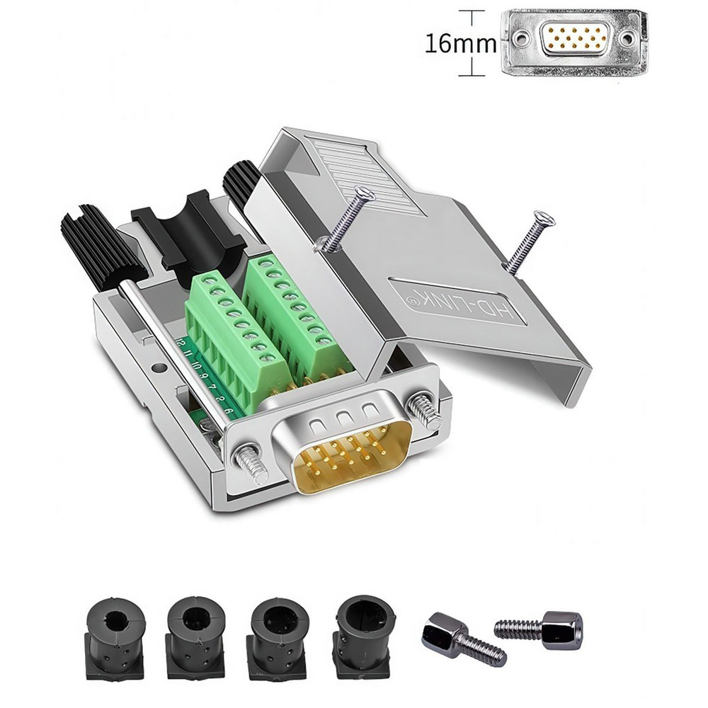Computer Cable Accessories; Accessory Type: Adapter ; For Use With: Data Networks Serial Data Transmission Device Management Instrument Control ; Connection Type: D-Sub RS-232 Serial ; Number Of Connections: 15 ; Gender: Female ; Housing Material: Zinc
