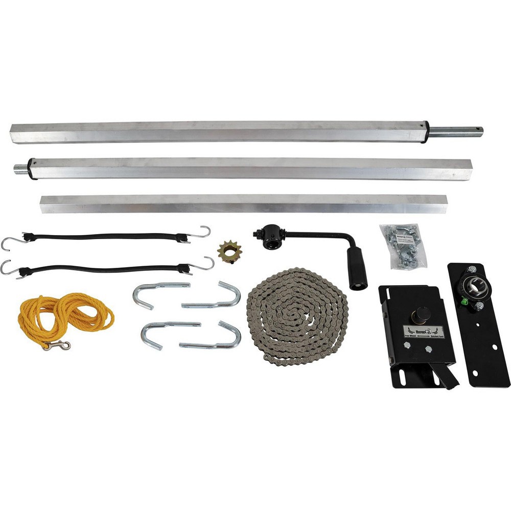Trailer & Truck Cargo Accessories; Type: Ground Level Tarp Crank ; For Use With: Tarp Systems ; Material: Steel ; Color: Silver; Black