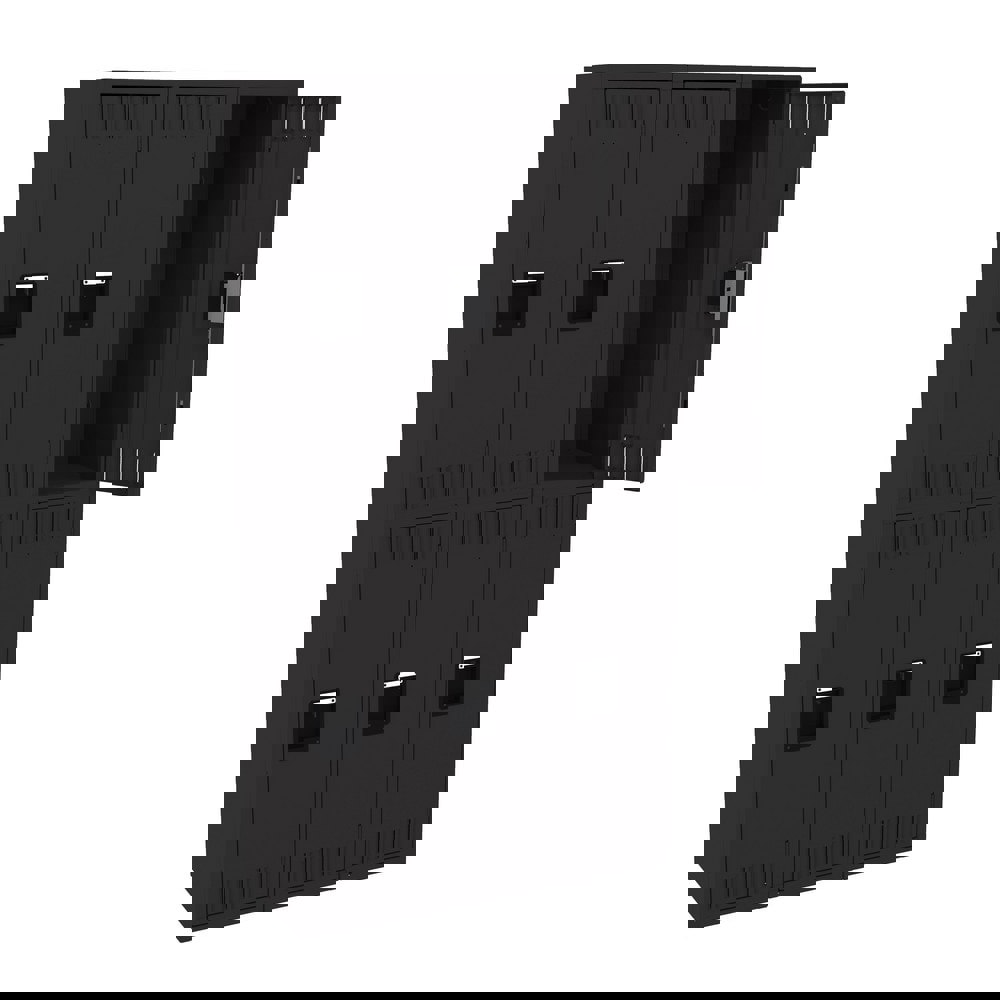 Lockers; Locker Style: 3-Wide ; Locker Configuration: 3-Wide ; Assembled: Yes ; Shelf Capacity: 75 ; Handle Type: Recessed ; Locker Material: Steel