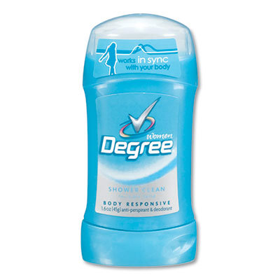 Degree Anti-Perspirant Invisible Solid Shower Clean - Women's Deodorant, 1.6 oz, RTU, 12/CT