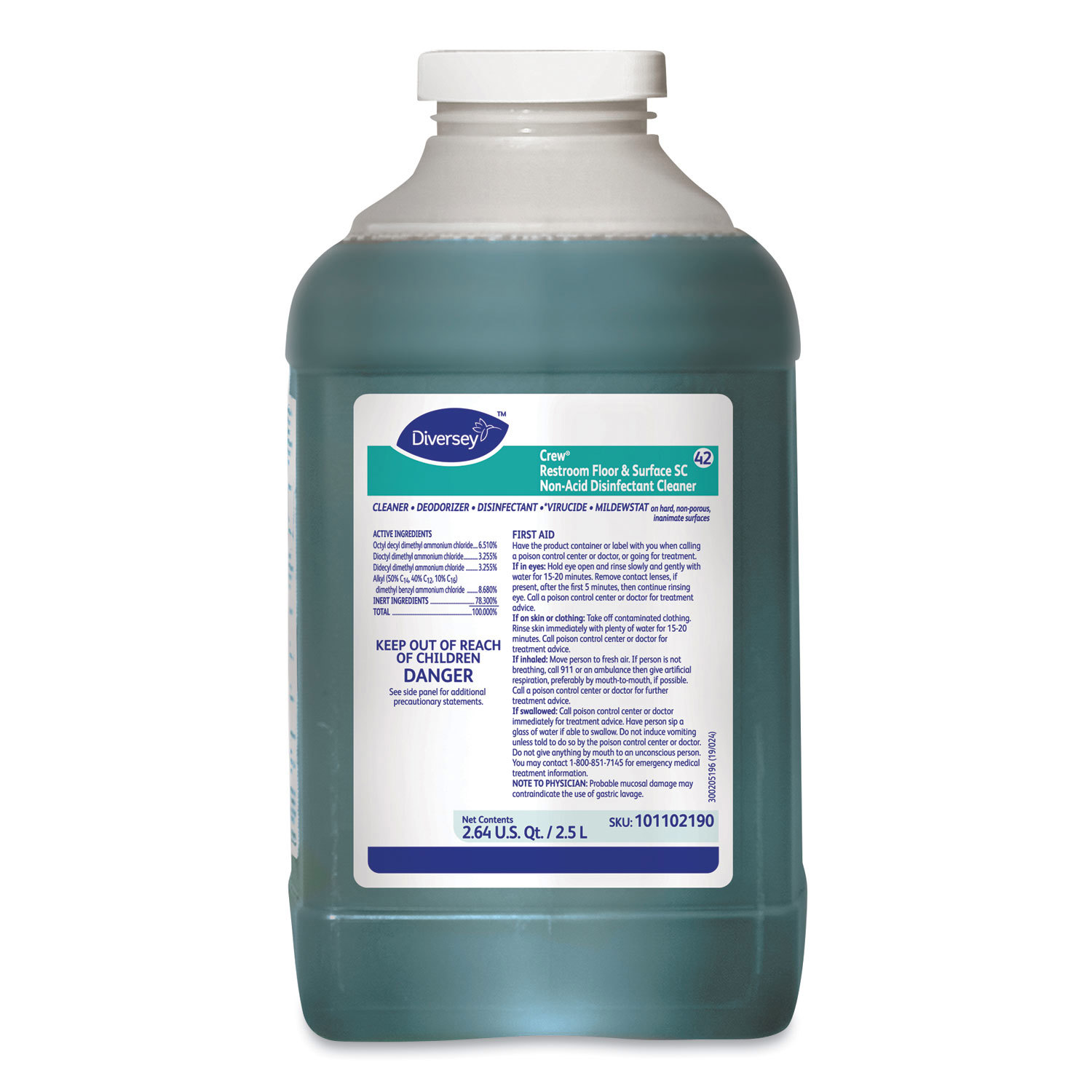 All-Purpose Cleaners & Degreasers; Product Type: All-Purpose Cleaner ; Form: Liquid ; Container Type: Bottle ; Container Size: 2.5 L ; Scent: Fresh ; Application: For Bathroom