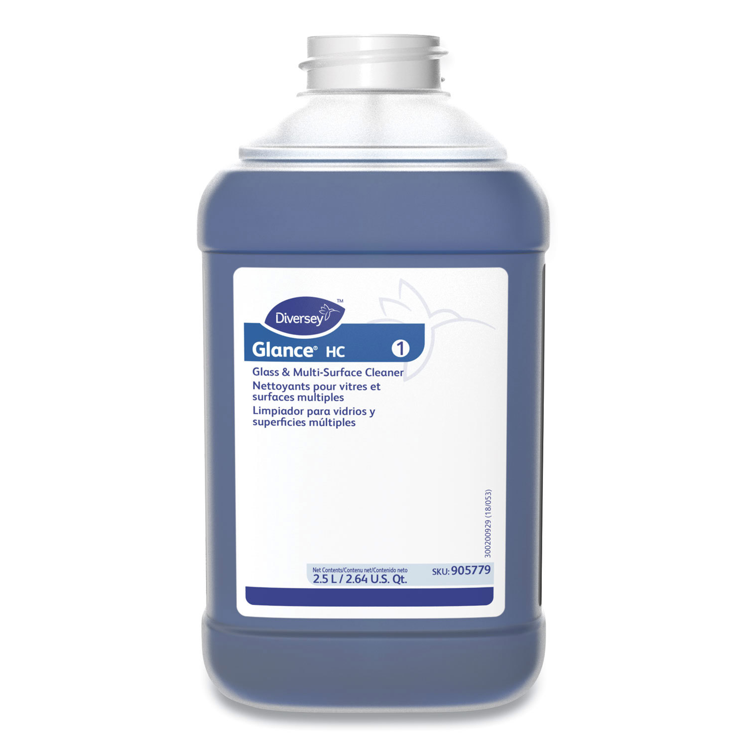 Glass Cleaners; Form: Liquid ; Container Type: Bottle ; Solution Type: Concentrated ; Container Size: 2.5 L ; Scent: Ammonia ; Concentrated: Yes