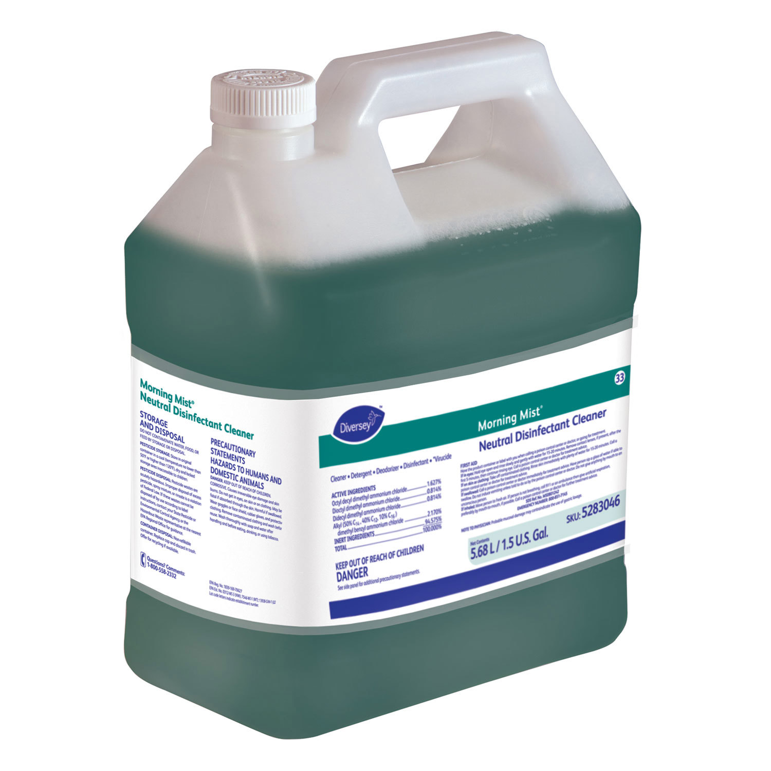 All-Purpose Cleaners & Degreasers; Product Type: All-Purpose Cleaner ; Form: Liquid ; Container Type: Jug ; Container Size: 1.5 gal ; Scent: Fresh ; Application: For Larger Areas Such As Operating Rooms; & Patient Care Facilities