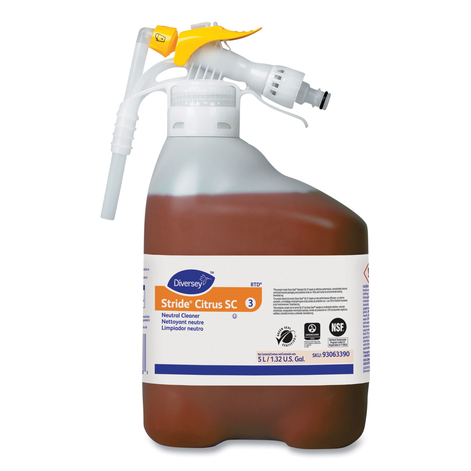 Floor Cleaners, Strippers & Sealers; Product Type: Neutral Cleaner ; Container Type: Bottle ; Container Size (Gal.): 1.32 ; Material Application: Floors; Hard Surfaces ; Composition: Water Based ; Solution Type: Concentrated