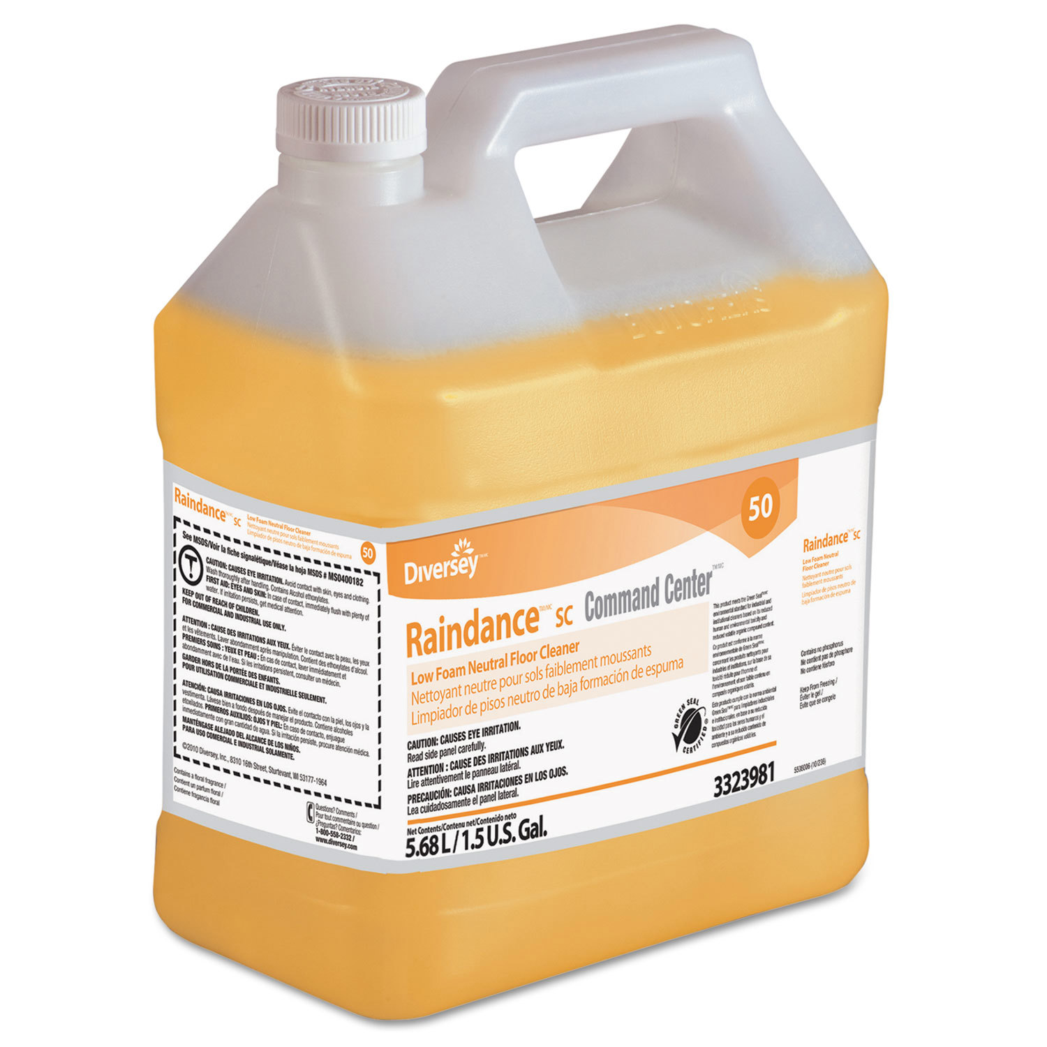 Floor Cleaners, Strippers & Sealers; Product Type: Low Foam Neutral Floor Cleaner ; Container Type: Bottle ; Container Size (Gal.): 1.50