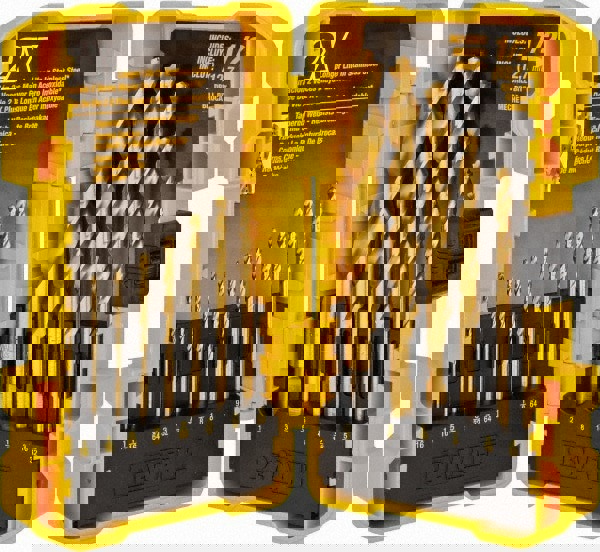 Drill Bit Set: Jobber Length Drill Bits, 14 Pc, 0.0625