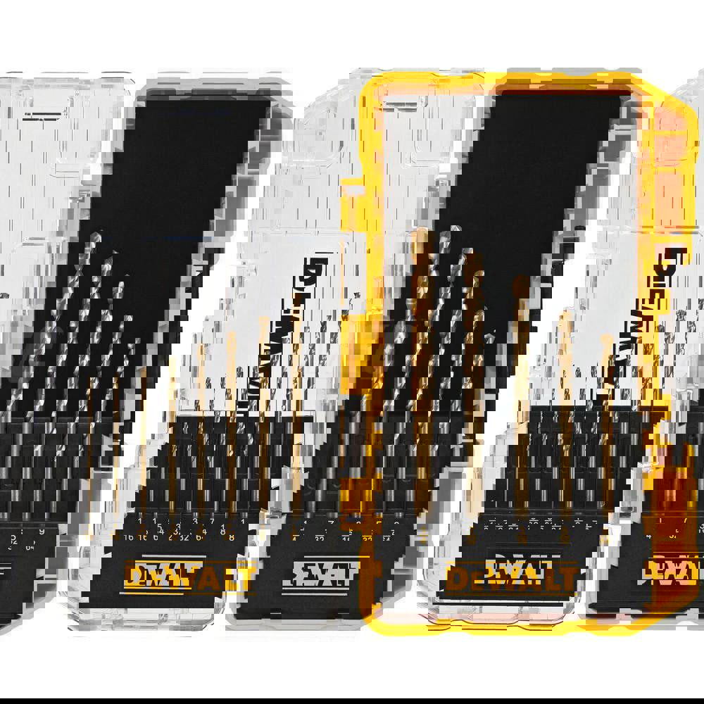 Drill Bit Set: Jobber Length Drill Bits, 13 Pc, 135 °, High Speed Steel