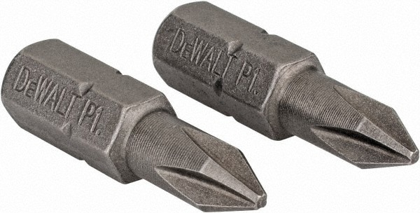 Phillips Screwdriver Insert Bit: #1 Point, 1/4