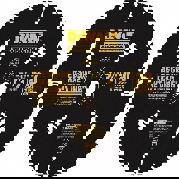 Wet & Dry Cut Saw Blade: 7-1/4