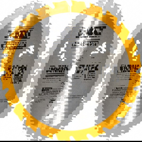 Wet & Dry Cut Saw Blade: 7-1/4