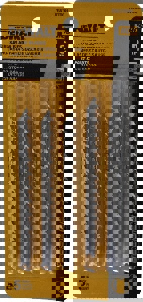 Jigsaw Blade: High Carbon Steel, 6 TPI, 0.06