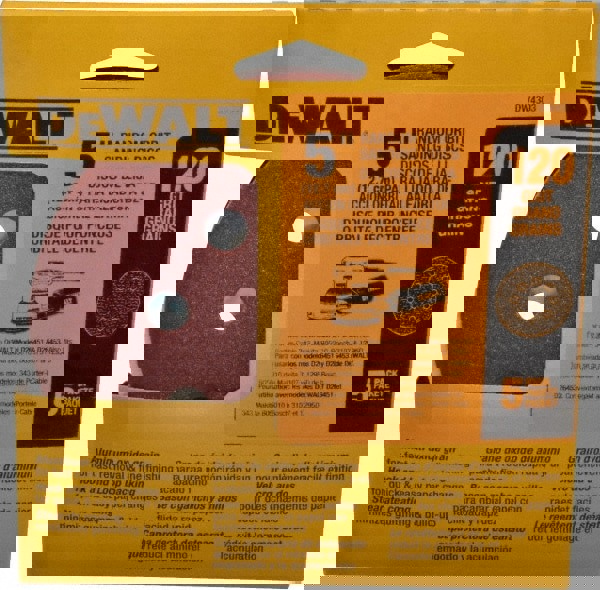 Hook & Loop Disc: 120 Grit, Coated