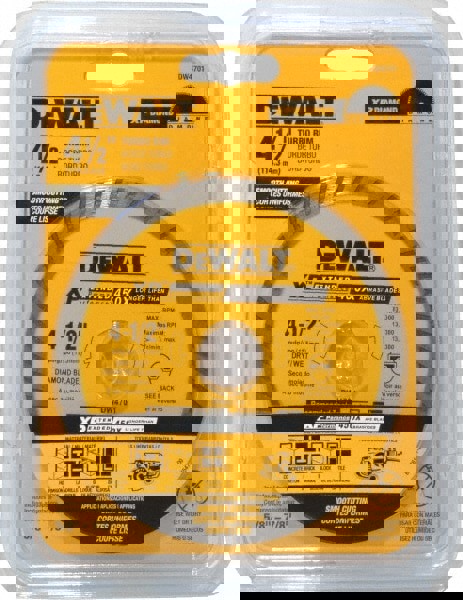 Wet & Dry Cut Saw Blade: 4-1/2