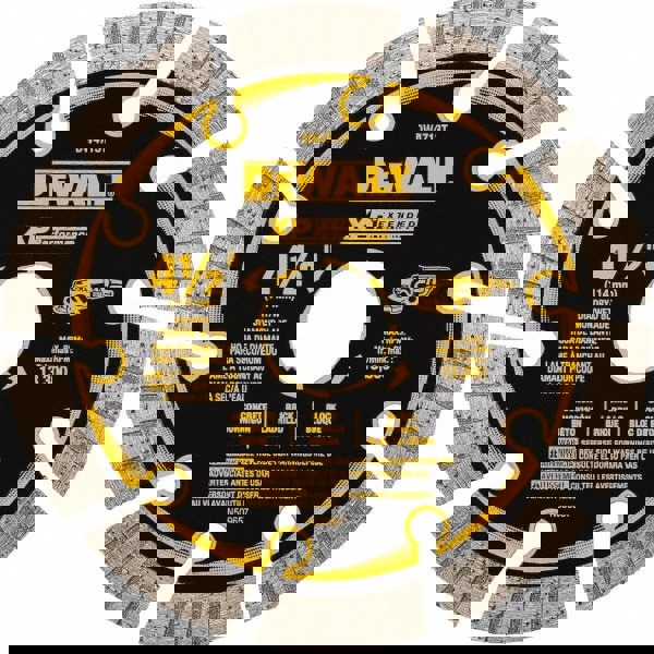 Wet & Dry Cut Saw Blade: 4-1/2