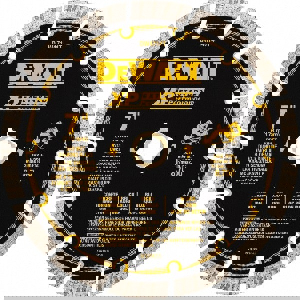 Wet & Dry Cut Saw Blade: 7