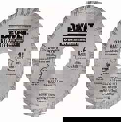 Wet & Dry Cut Saw Blade: 4