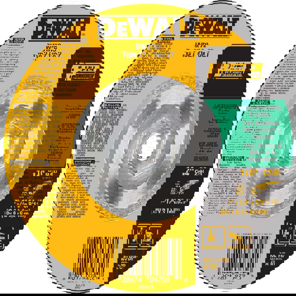 Depressed Grinding Wheel: Type 27, 7