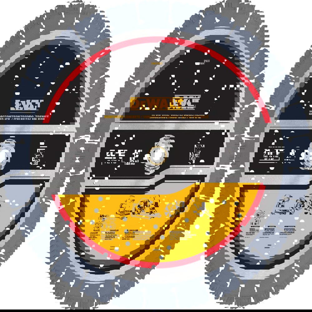 Wet & Dry-Cut Saw Blades; Blade Diameter (Inch): 16 ; Blade Material: Diamond-Tipped ; Blade Thickness (Decimal Inch): 0.1400 ; Arbor Hole Diameter (Inch): 1 ; Number of Teeth: Continuous Edge ; Application: Concrete