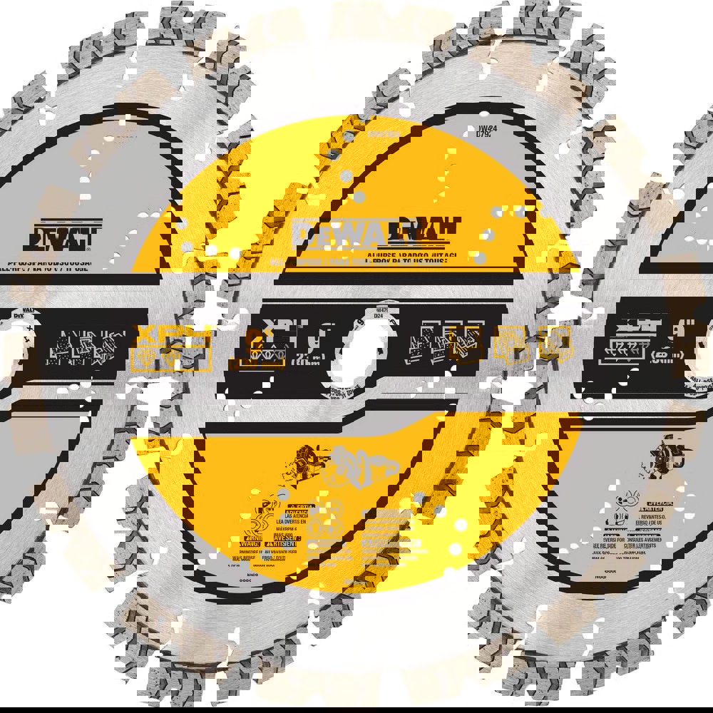 Wet & Dry-Cut Saw Blades; Blade Diameter (Inch): 9 ; Blade Material: Diamond ; Blade Thickness (Decimal Inch): 0.1000 ; Arbor Hole Diameter (Inch): 7/8 ; Arbor Style: Round ; Application: General Purpose