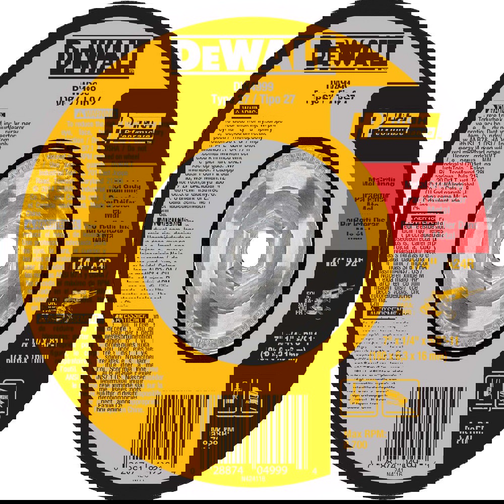 Depressed Grinding Wheel: Type 27, 7
