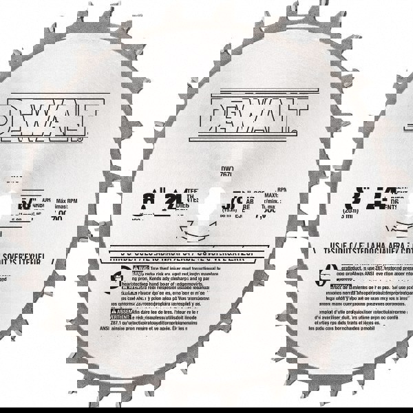 Wet & Dry Cut Saw Blade: 8