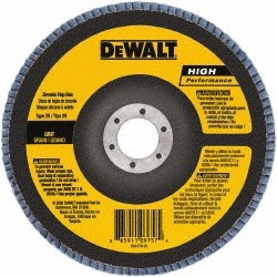 Flap Disc: 5/8-11 Hole, 80 Grit, Zirconia Alumina, Type 29