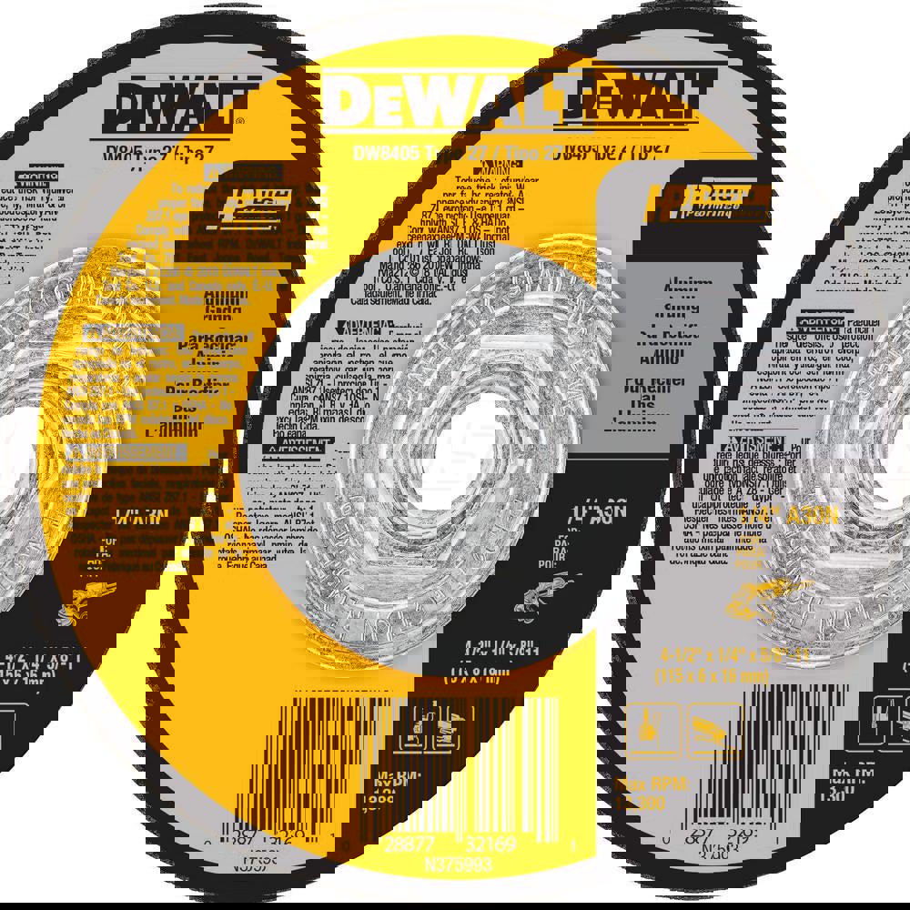 Depressed Grinding Wheel: Type 27, 4-1/2