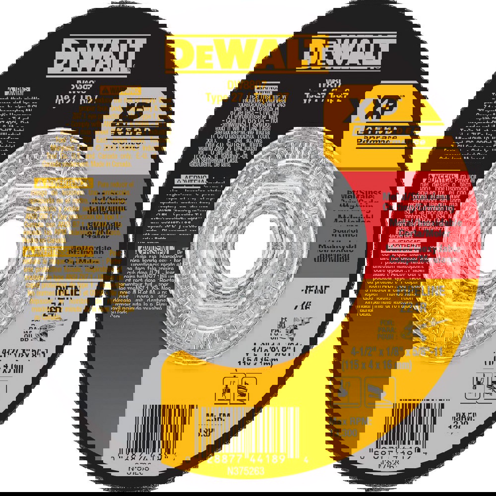 Depressed Grinding Wheel: Type 27, 4-1/2