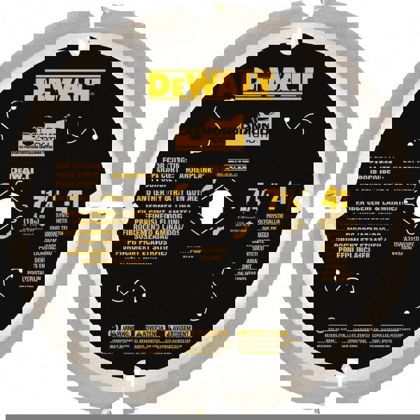 Wet & Dry Cut Saw Blade: 7-1/4