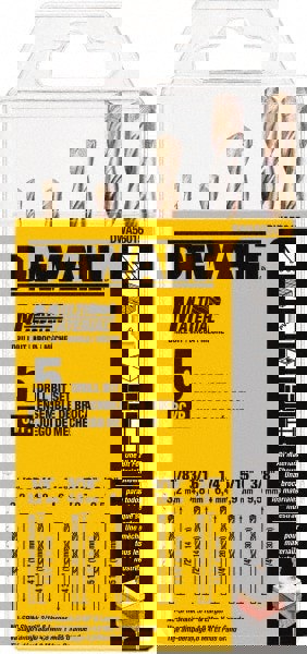 Drill Bit Set: Hammer Drill Bits, 5 Pc, 0.125