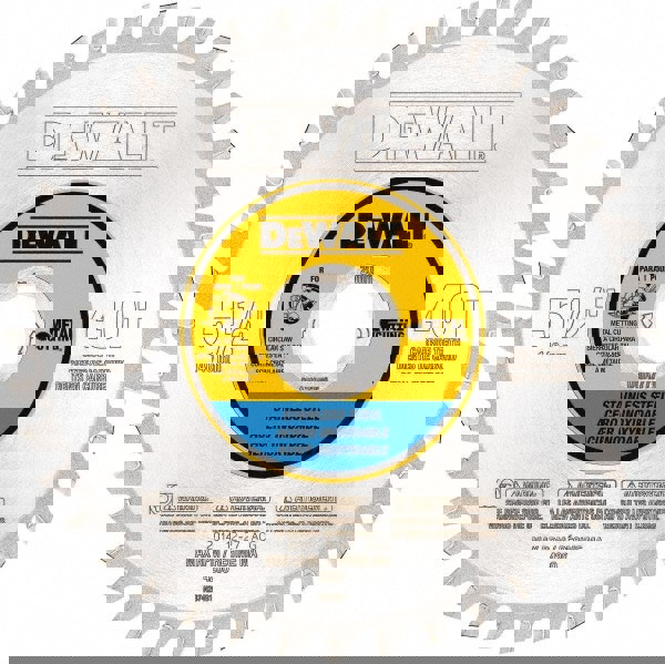 Wet & Dry Cut Saw Blade: 5-1/2