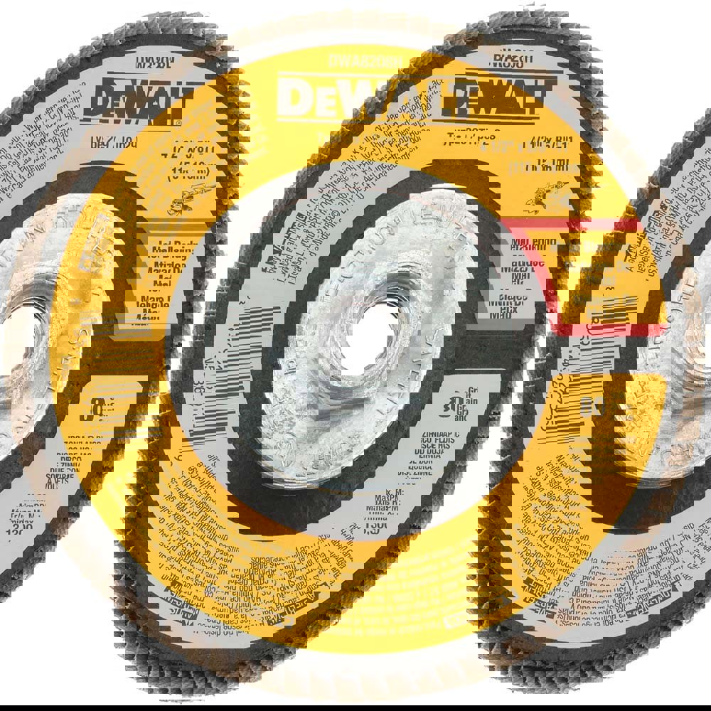 Flap Disc: 5/8-11 Hole, 80 Grit, Zirconia Alumina, Type 29