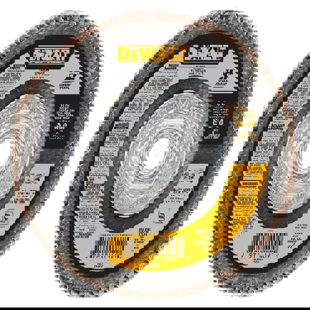 Flap Disc: 5/8-11 Hole, 40 Grit, Ceramic, Type 29