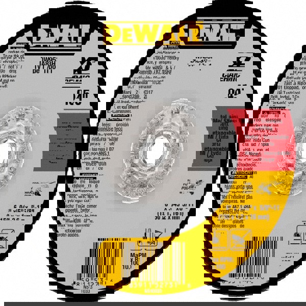 Cut-Off Wheel: Type 1 (01/41), 6