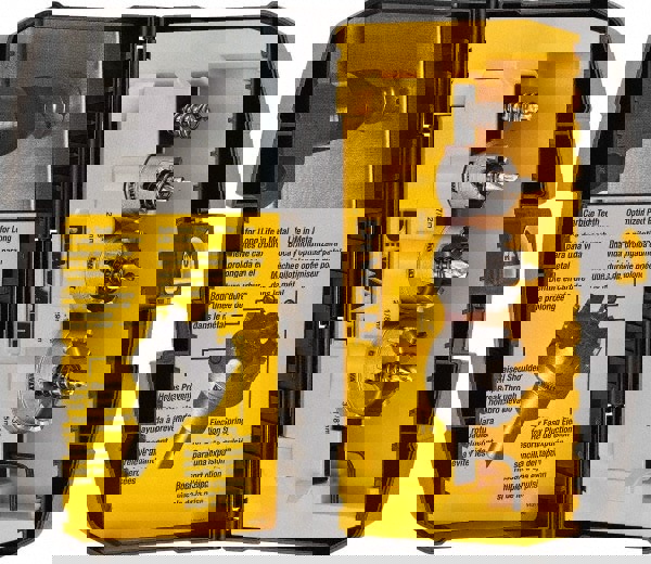 Hole Saw Kit: 5 Pc, 7/8 to 1-3/8