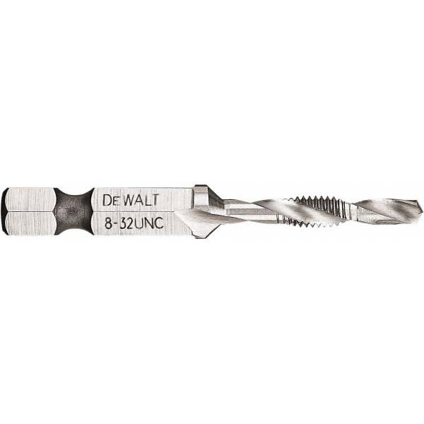 Combination Drill Tap: #8-32, 2B, 3 Flutes, High Speed Steel