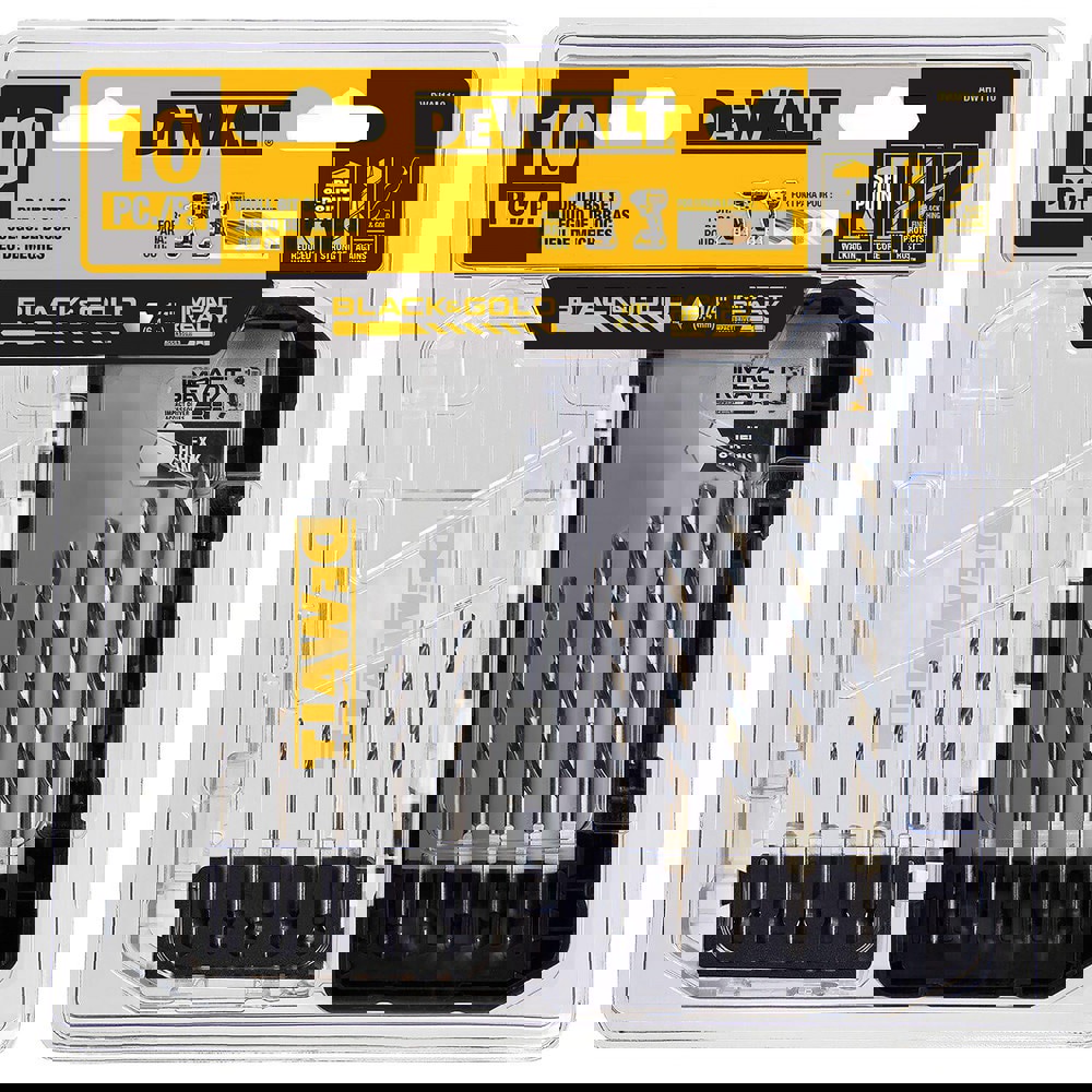 Drill Bit Set: Hex Shank Drill Bits, Steel