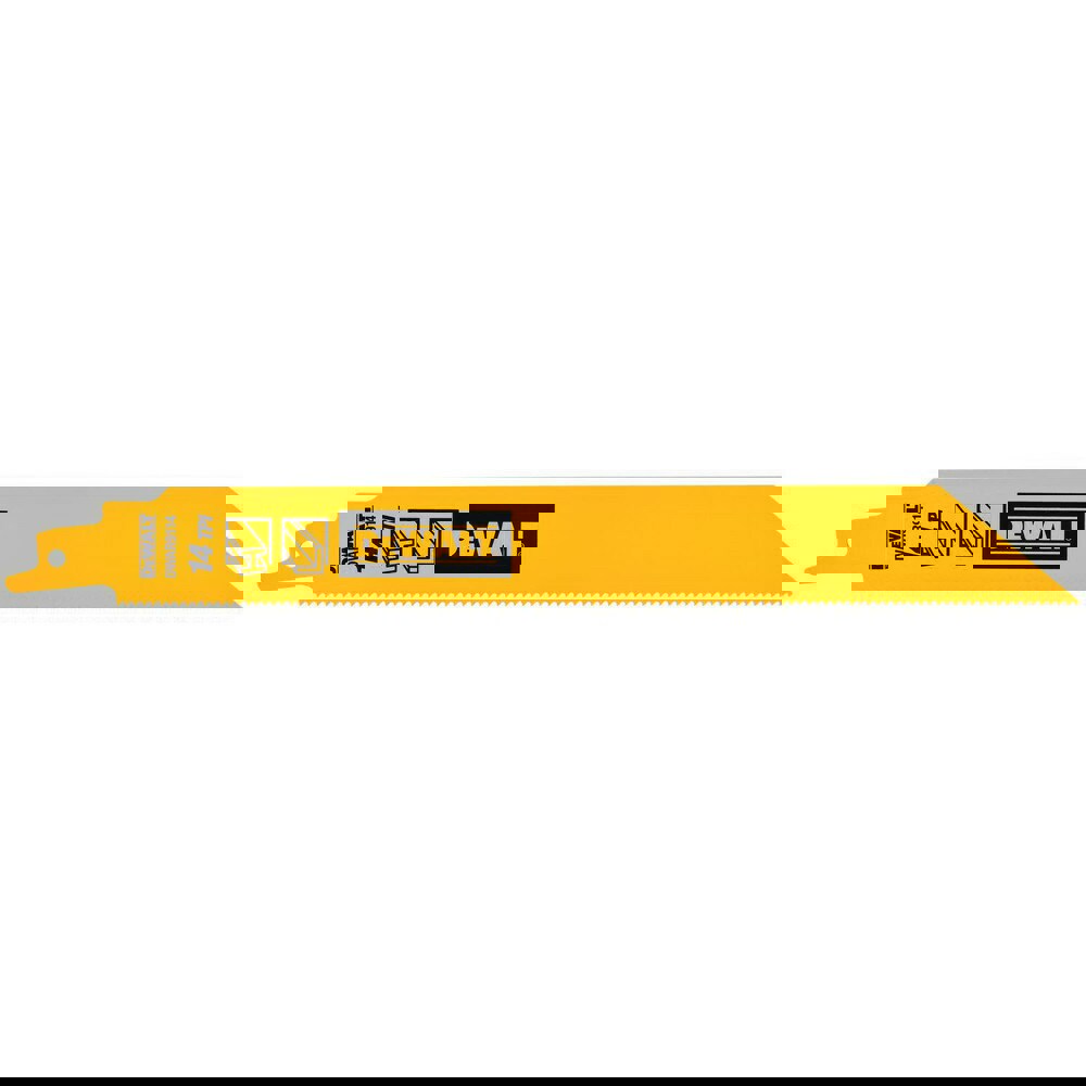 Reciprocating Saw Blades; Blade Material: Bi-Metal ; Blade Length (Inch): 9 ; Blade Width (Inch): 1 ; Teeth Per Inch: 14 ; Blade Thickness (Decimal Inch): 0.0500 ; Profile Shape: Straight