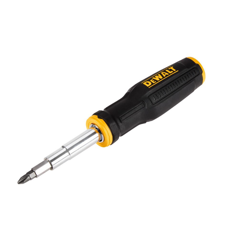 Bit Screwdrivers; Type: Multi-Bit Screwdriver ; Tip Type: Phillips; Slotted; Square; Torx; Nut Driver ; Torx Size: T10; T15 ; Phillips Point Size: #1 - #2 ; Slotted Point Size: 3/16; 1/4 ; Handle Type: Cushion Grip