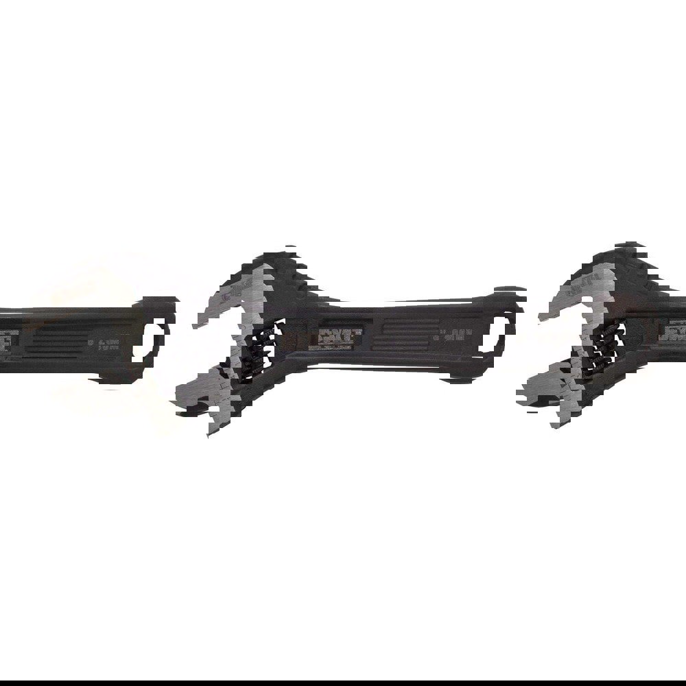 Adjustable Wrenches; Overall Length (Inch): 8 ; Finish: Black ; Handle Type: Plain ; Measuring Scale: Yes ; Jaw Capacity (Inch): 1-1/4 ; Ratcheting: No