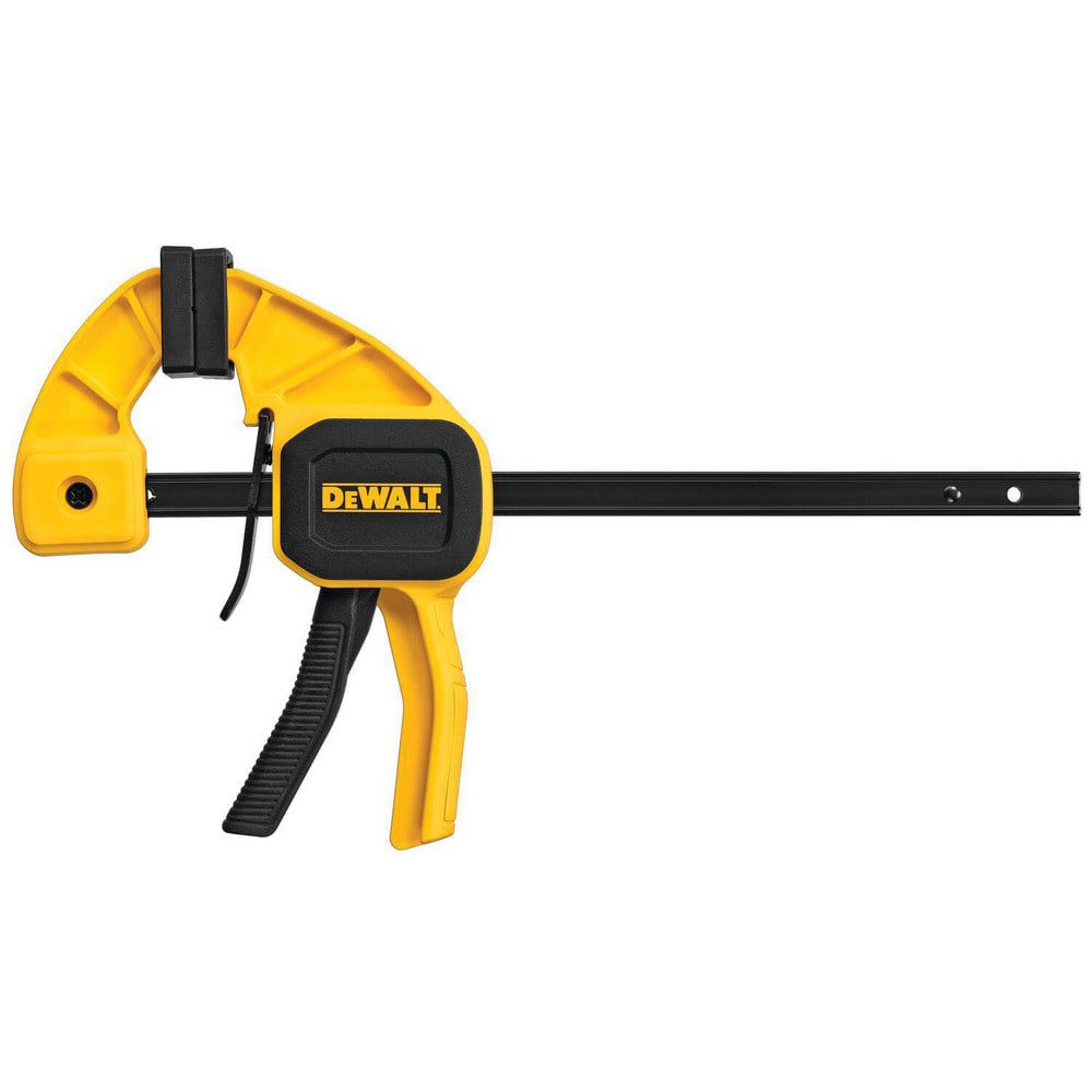 Bar Clamps; Maximum Capacity (Inch): 6 ; Clamping Pressure (Lb.): 100.00 ; Overall Length (Inch): 6 ; Throat Depth (Inch - 0 Decimals): 2-7/16 ; Includes: 1-Trigger Clamp ; UNSPSC Code: 27112103