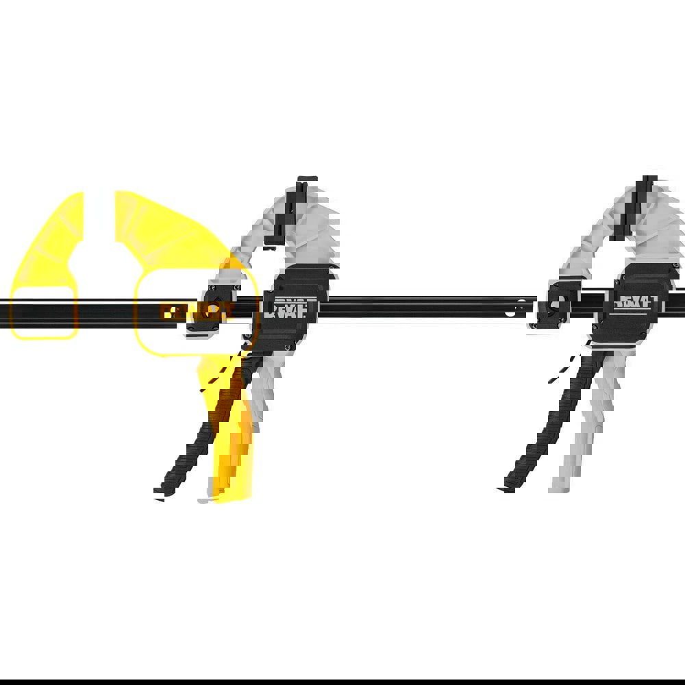 Bar Clamps; Maximum Capacity (Inch): 12 ; Clamping Pressure (Lb.): 300.00 ; Overall Length (Inch): 12 ; Throat Depth (Inch - 0 Decimals): 3-1/4 ; Includes: 1-Trigger Clamp ; UNSPSC Code: 27112103
