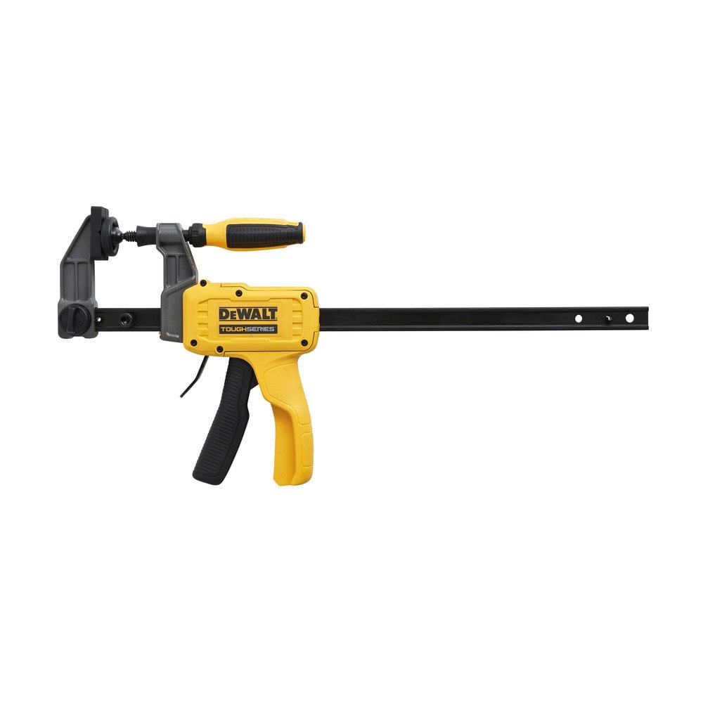 Bar Clamps; Maximum Capacity (Inch): 12 ; Overall Length (Inch): 12 ; Rail Material: Steel ; Replaceable Pads: No ; Handle Material: Plastic Resin ; Application: Cabinet Building; Glue Ups; Woodworking:Workholding