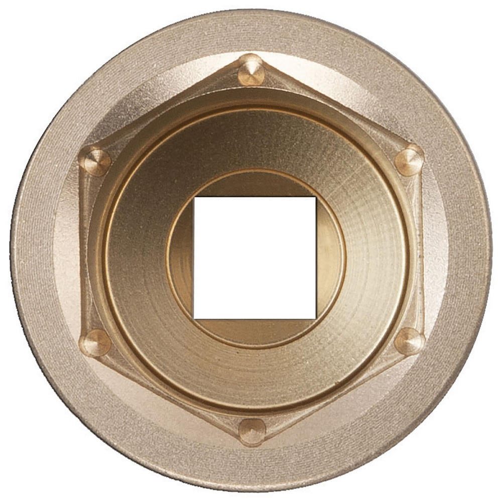 Impact Sockets; Socket Size (Decimal Inch): 0.8130 ; Number Of Points: 6 ; Drive Style: Square ; Material: Aluminum Bronze ; Finish: Satin ; Insulated: No