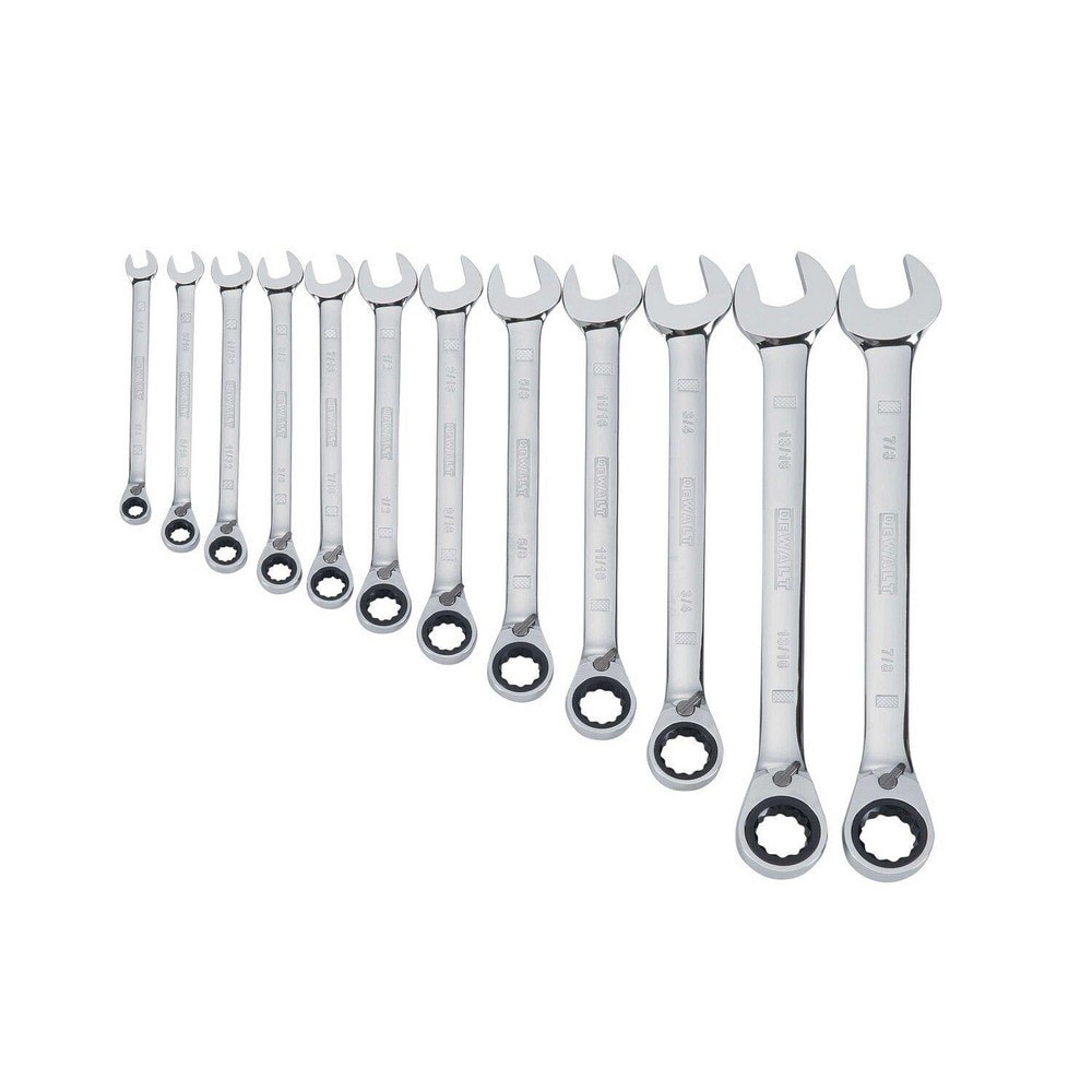 Wrench Sets; Set Type: Combination Wrench Set ; System Of Measurement: Metric ; Size Range: 8 mm - 19 mm ; Container Type: Tool Roll ; Material: Steel ; Finish Coating: Polished Chrome