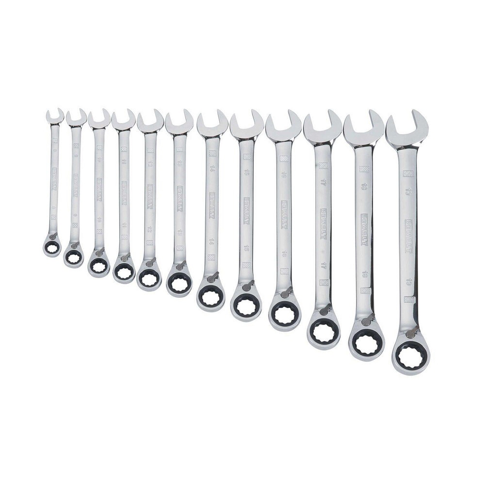 Wrench Sets; Set Type: Combination Wrench Set ; System Of Measurement: Inch ; Size Range: 1/4 in - 7/8 in ; Container Type: Tool Roll ; Material: Steel ; Finish Coating: Polished Chrome