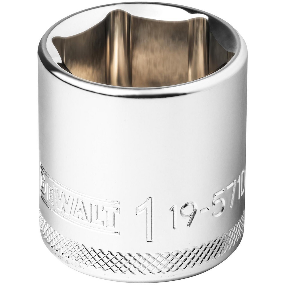 Hand Sockets; Socket Type: Standard ; Socket Size (Inch): 1 ; Drive Size: 3/8 ; Drive Style: Hex ; Number Of Points: 6 ; Overall Length (Inch): 1-3/8