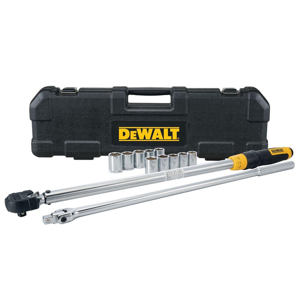 Wrench Sets; Set Type: Torque Wrench Set ; System Of Measurement: Inch ; Size Range: 3/4 in - 24 mm ; Container Type: Blow Molded Case ; Material: Steel ; Finish Coating: Polished Chrome