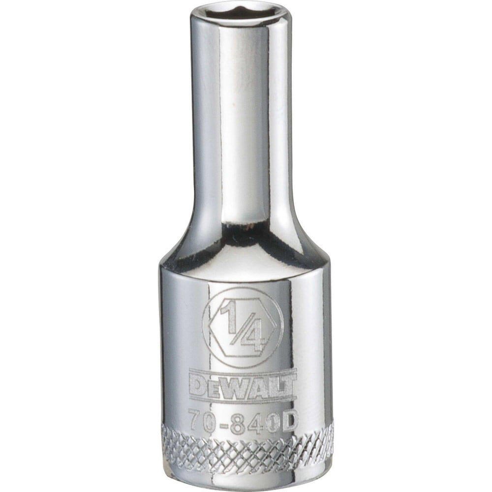 Hand Sockets; Socket Type: Deep ; Socket Size (Inch): 1/4 ; Drive Size: 3/8 ; Drive Style: Hex ; Number Of Points: 6 ; Overall Length (Inch): 1-25/32
