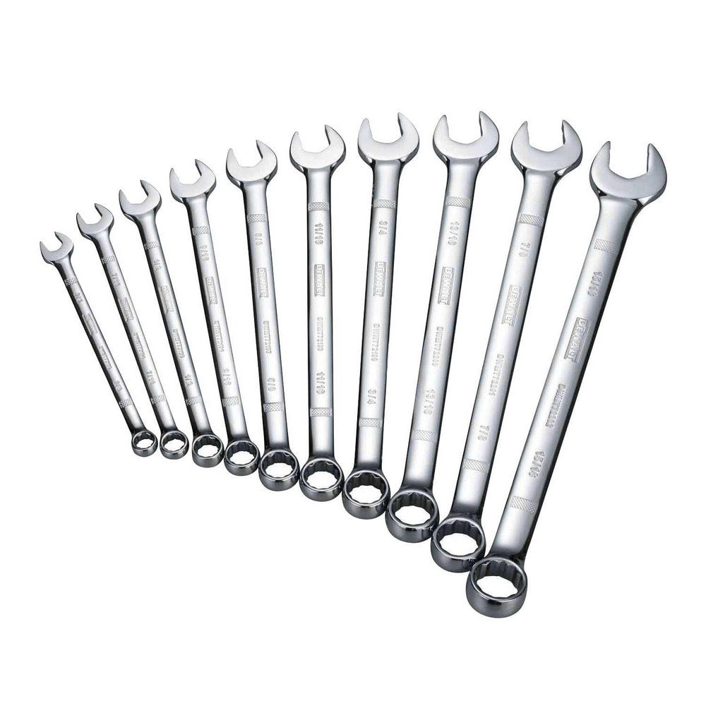 Wrench Sets; Set Type: Combination Wrench Set ; System Of Measurement: Inch ; Size Range: 3/8 in - 15/16 in ; Container Type: Rack ; Material: Steel ; Finish Coating: Polished Chrome